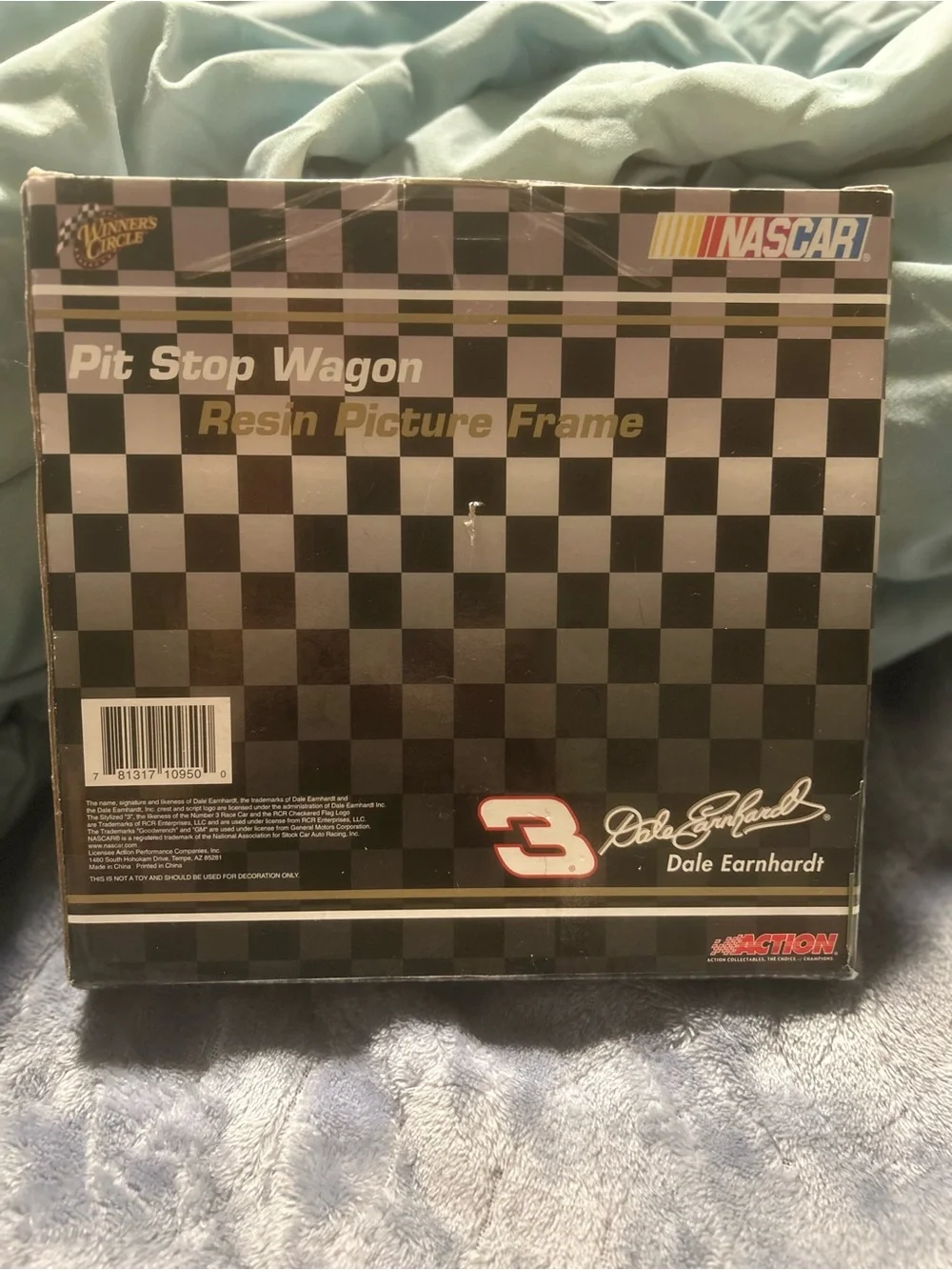 Vintage Nascar Black #3 Goodwrench Pit Stop Wagon Picture Frame